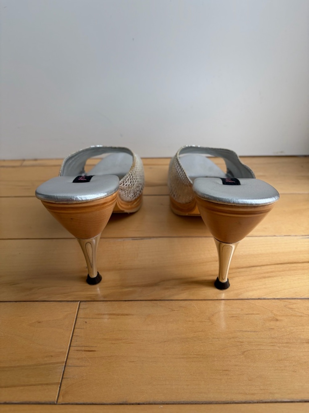 Betsey Johnson Silver Platform Sandals - Picture 6 of 10